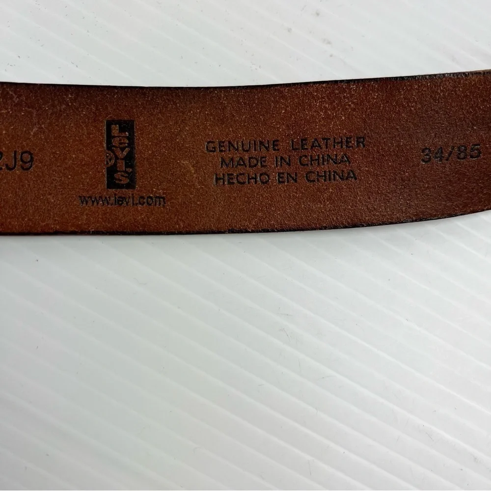 Levi's Belt men's Brown Genuine leather 34/85 medium
